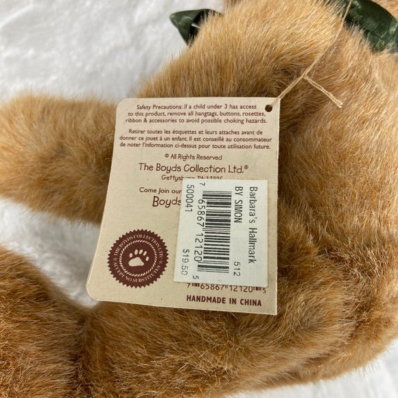 Boyd's Bears “Simon” The Head Bean Collection Teddy Bear jointed - Picture 3 of 7